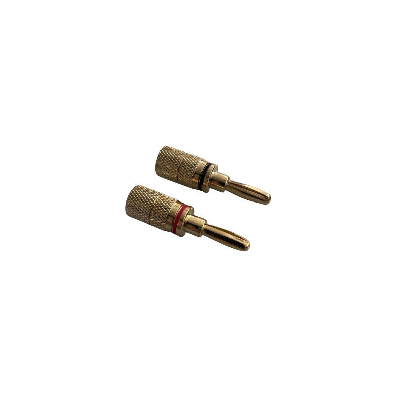 Banana Plug screw type gold plated cable 4mm