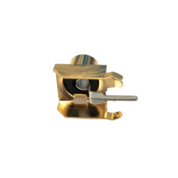 RCA Connector for PCB white - gold plated