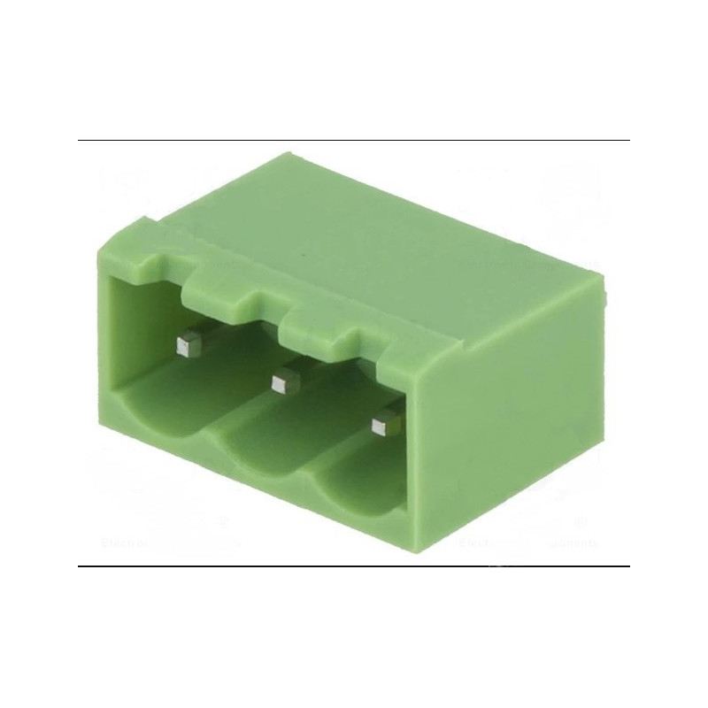 EuroBlock male for PCB 2pin Vertical step 5.0 mm