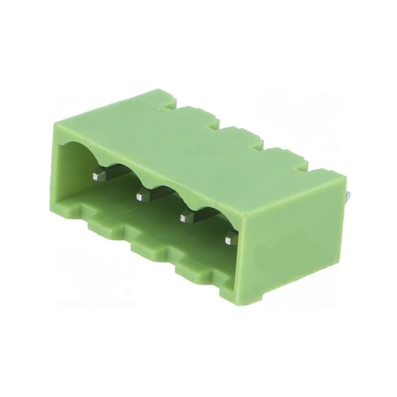 EuroBlock male for PCB 4pin Vertical step 5.08 mm