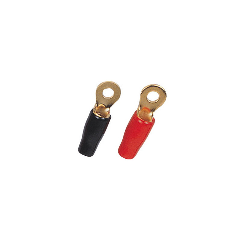 TOH01 - Ring Terminal gold plated - 6AWG Cable