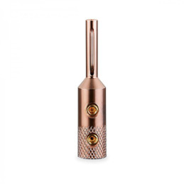 Connector Banana plug in pure copper red copper Ø5mm