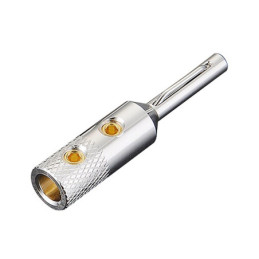 Banana Plug Connector in Pure Copper Silver Plated Ø5mm