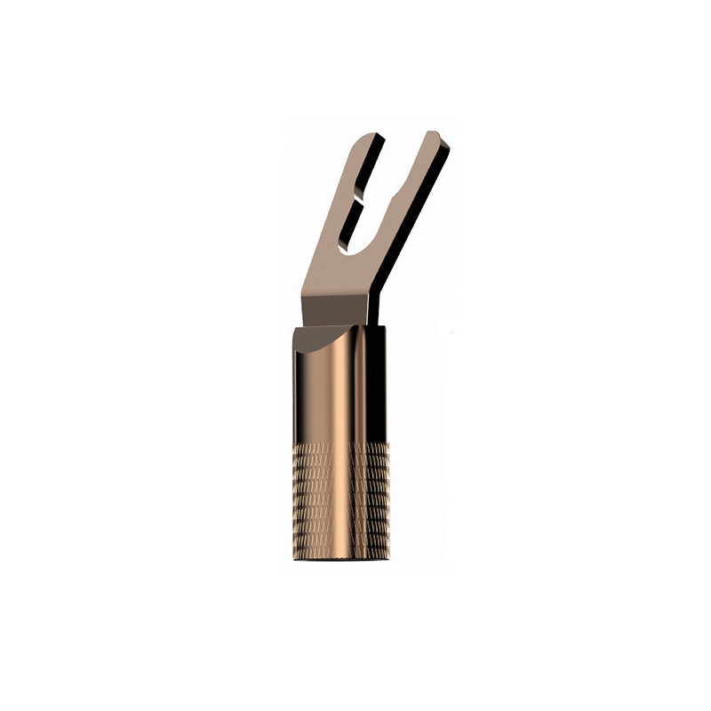 Pure copper fork connector Ø4.5mm - Price for single piece