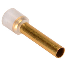 Terminazione in rame dorato da 4.0mm2 con collare conf. 30pz
