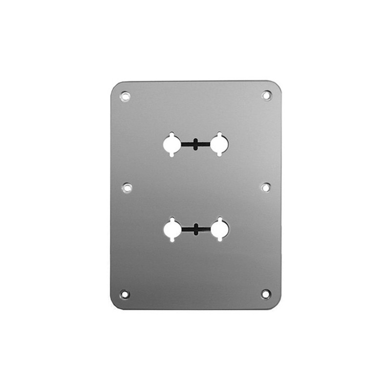 Mounting Plates - Aluminum - Black anodized - Bi-Wiring