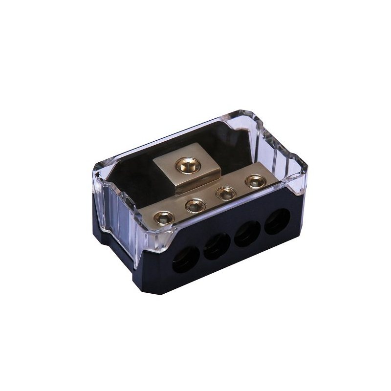 Power Distribution Block nickel INx1AWG OUT4x4AWG, blister
